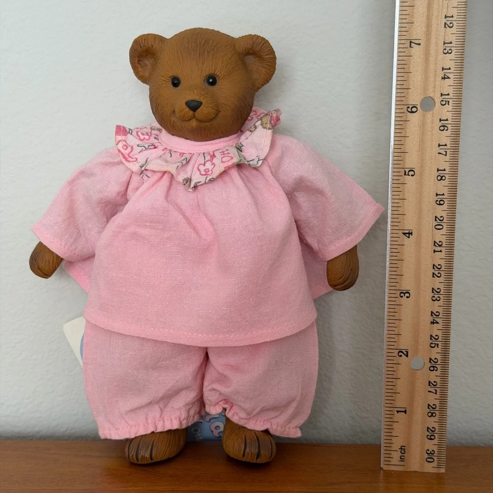 Adorable Heidi Ott Dreamkid Collectible Teddy Bear Pink Outfit Weighted Toy